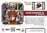 2022 Brian Robinson Jr. Panini Contenders ROOKIE TICKET AUTOGRAPH ROOKIE BLUE VARIATION 20/23 AUTO RC #106 Washington Commanders