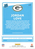 2020 Jordan Love Panini Donruss RATED ROOKIE PRESS PROOF RED RC #304 Green Bay Packers