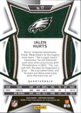 2023 Jalen Hurts Panini Certified MIRROR TEAL 11/50 #17 Philadelphia Eagles