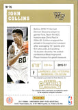 2017 John Collins Panini Contenders Draft Picks DRAFT TICKET AUTO ROOKIE 93/99 AUTOGRAPH RC #76 Wake Forest Demon Deacons Atlanta Hawks