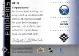 2024-25 Jack Quinn Upper Deck Ultimate Collection ULTIMATE EMBLEMS AUTO AUTOGRAPH #UE-JQ Buffalo Sabres