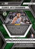 2024-25 Giannis Antetokounmpo Panini Mosaic CITY EDITION CHOICE FUSION RED & YELLOW MOSAIC PRIZM 48/75 #282 Milwaukee Bucks