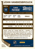 2012-13 John Vanbiesbrouck Panini Classics Signatures AUTOGRAPH AUTO #106 Florida Panthers