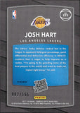 2017-18 Josh Hart Panini Donruss Optic RATED ROOKIE PURPLE FAST BRK PRIZM 2/155 RC #171 Los Angeles Lakers
