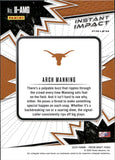 2025 Arch Manning Panini Prizm Draft Picks INSTANT IMPACT GOLD ICE PRIZM #II-AMG Texas Longhorns
