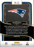 2024 Drake Maye Panini Select PREMIER LEVEL RED & BLUE SHOCK PRIZM ROOKIE RC #113 New England Patriots
