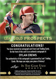 2024 Dylan Crews Leaf In The Game Used LEAF GOLD PROSPECTS RAINBOW AUTOGRAPH 19/25 AUTO #LGP-DC1 Washington Nationals