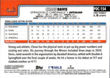 2025 Chase Davis Topps Pro Debut CHROME GOLD REFRACTOR AUTOGRAPH 26/50 AUTO #PDC-154 St. Louis Cardinals