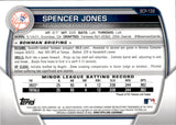 2023 Spencer Jones Bowman Chrome Prospects 1ST BOWMAN MOJO REFRACTOR #BCP-139 New York Yankees