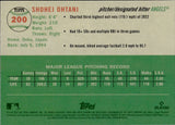2023 Shohei Ohtani Topps Chrome Platinum Anniversary #200 Anaheim Angels 1
