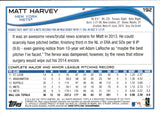 2014 Matt Harvey Topps FUTURE STARS SP PHOTO VARIATION #192 New York Mets
