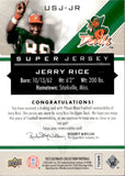 2013 Jerry Rice Upper Deck Ultimate Collection SUPER JERSEY 23/35 #USJ-JR Mississippi Valley State Delta Devils San Francisco 49ers