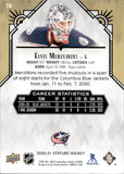2020-21 Elvis Merzlikins Upper Deck Stature BLACK 18/20 #74 Columbus Blue Jackets