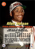 1996-97 Allen Iverson Topps Stadium Club ROOKIE RC #R1 Philadelphia 76ers 2