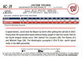2024 Jacob Young Topps Chrome BLUE RAYWAVE REFRACTOR ROOKIE AUTOGRAPH 9/150 RC AUTO #AC-JY Washington Nationals