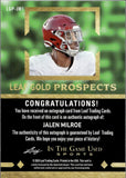 2024 Jalen Milroe Leaf In The Game Used LEAF GOLD PROSPECTS RAINBOW HOLO AUTOGRAPH 33/35 AUTO #LGP-JM1 Alabama Crimson Tide