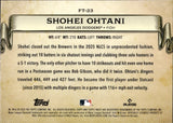 2026 Shohei Ohtani Topps Finest TIMELINES #FT-23 Los Angeles Dodgers