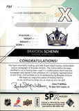 2010-11 Brayden Schenn Upper Deck SPx ROOKIE AUTOGRAPH JERSEY 226/799 RC AUTO #191 Los Angeles Kings