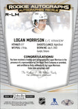 2024-25 Logan Morrison OPC Platinum ROOKIE AUTOGRAPH RC AUTO #R-LM Seattle Kraken