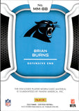 2022 Brian Burns Panini Certified MATERIALS MIRROR BLUE ETCH 12/20 PATCH #MM-BB Carolina Panthers