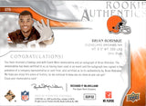 2009 Brian Robiskie Upper Deck SP Authentic ROOKIE AUTHENTICS AUTO PATCH AUTOGRAPH RC 221/999 #375 Cleveland Browns