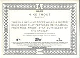 2022 Mike Trout Topps Allen & Ginter JERSEY RELIC #AGRA-MTR Los Angeles Angels