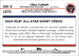 2024 Trea Turner Topps Chrome MLB ALL-STAR GAME GOLD REFRACTOR 22/50 #ASGC-14 Philadelphia Phillies