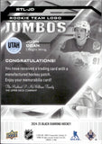 2024-25 Josh Doan Upper Deck Black Diamond ROOKIE TEAM LOGO JUMBOS MANUFACTURED PATCH RC #RTL-JD Utah Mammoth