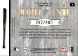 2003 Jeff Bagwell Leaf MAPLE AND ASH GAME-USED BAT 287/400 #4 Houston Astros