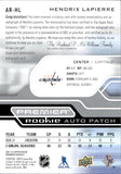 2021-22 Hendrix Lapierre Upper Deck Premier ROOKIE AUTO PATCH 11/249 RC AUTOGRAPH #AR-HL Washington Capitals