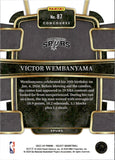 2023-24 Victor Wembanyama Panini Select CONCOURSE BLUE ROOKIE RC #87 San Antonio Spurs 9