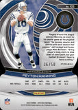 2023 Peyton Manning Panini Spectra NEON BLUE PRIZM DIE-CUT 36/50 #105 Indianapolis Colts