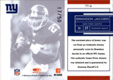 2007 Brandon Jacobs Donruss Leaf Limited TEAM TRADEMARKS 17/50 GAME-WORN PRIME JERSEY PATCH #TT-4 New York Giants
