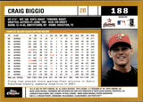 2002 Craig Biggio Topps Chrome GOLD REFRACTOR #188 Houston Astros 2