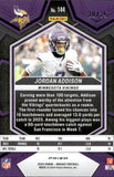 2024 Jordan Addison Panini Mosaic ORANGE FLUORESCENT PRIZM 20/25 #144 Minnesota Vikings