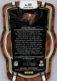 2022 Tom Brady Panini Select CLUB LEVEL DIE-CUT NEON GREEN PRIZM 6/299 #207 Tampa Bay Buccaneers