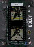 2024-25 Matt Boldy Upper Deck SPX GAME FILM RED 6/10 #GF-1 Minnesota Wild
