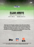 2025 Elijah Arroyo Topps Signature Class RED LAVA ROOKIE 24/25 RC #136 Seattle Seahawks