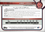 2022 Jimmy Crooks III Bowman Draft Chrome 1ST BOWMAN PURPLE REFRACTOR 17/250 #BDC-178 St. Louis Cardinals