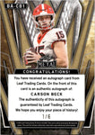 2024 Carson Beck Leaf Metal FIRE MOJO AUTOGRAPH ROOKIE AUTO RC 1/6 #BA-CB1 Georgia Bulldogs Miami Hurricanes