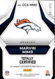 2024 Marvin Mims Panini Totally Certified CERTIFIED COMPETITOR RED AUTOGRAPH 68/100 AUTO #CCA-MMS Denver Broncos