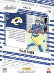 2024 Blake Corum Panini Absolute ROOKIE ORANGE MOSAIC AUTOGRAPH RC AUTO 33/75 #168 Los Angeles Rams