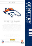2019 Terrell Davis Panini National Treasures CENTURY MATERIALS JERSEY 44/99 #CM-38 Denver Broncos