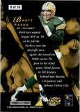 1996 Brett Favre Pinnacle Zenith Z TEAM #9 Green Bay Packers