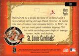 2004 Albert Pujols Donruss Diamond Kings GALLERY OF STARS #G11 St. Louis Cardinals