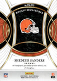 2025 Shedeur Sanders Panini Select ROOKIE SIGNATURES SILVER PRIZM AUTOGRAPH RC AUTO #RSI-SSS Cleveland Browns