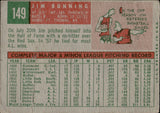 1959 Jim Bunning Topps #149 Detroit Tigers BV$50