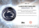 2025 Luke Reynolds Bowman University Best PROSPECT DUAL RELIC AUTOGRAPH REFRACTOR ORANGE 11/25 AUTO #DRA-LR Penn State Nittany Lions