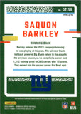 2023 Saquon Barkley Panini Donruss Optic THREADS BLUE HYPER PRIZM JERSEY #DT-SB New York Giants