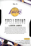 2021-22 LeBron James Panini Donruss Elite SPELLBOUND ORANGE DIE-CUT "O" #5 Los Angeles Lakers 2